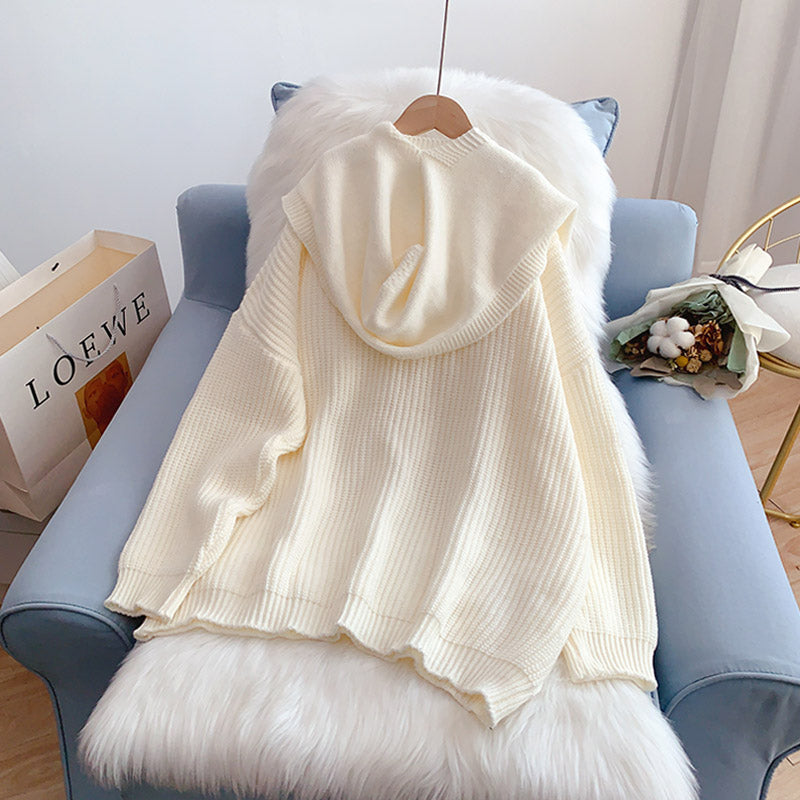 Pull châle à capuche nouveau pull 5059