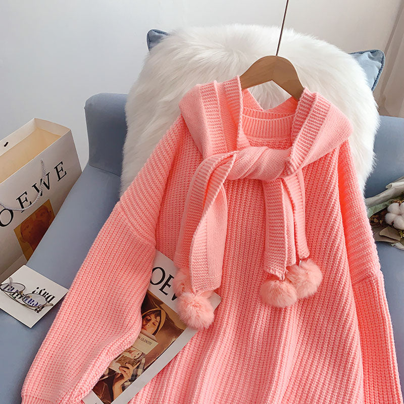 Pull châle à capuche nouveau pull 5059