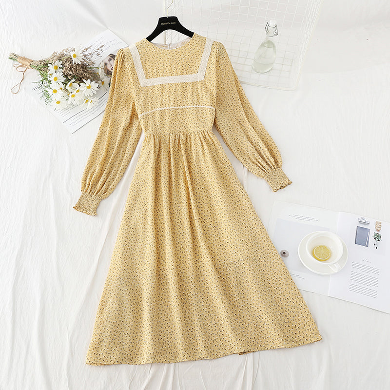 Nouvelle robe en mousseline de soie cousue creuse de haute qualité pour femme 4825
