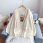 Manteau en tricot doux au design ample et au sens minoritaire 5060