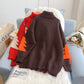 Pull col montant style étranger pull anti-âge 5035