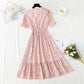 Petite robe fleurie en mousseline de soie française 4903