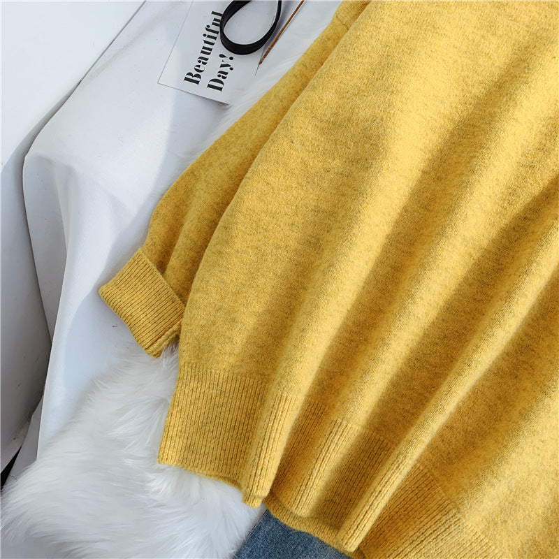 Pull femme col haut ample coupe vent paresseux 4920
