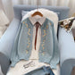 Gentle Fengsen Department Hand Embroidered Flower sweater coat  5053