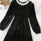 Robe en velours taille haute avec manteau 4785