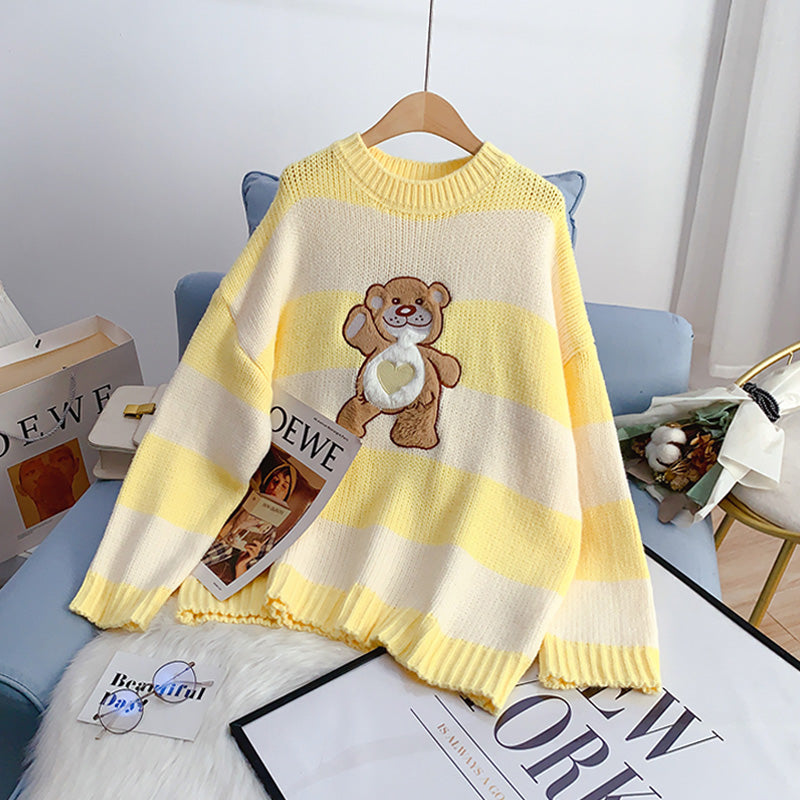 Pull ours mignon et doux, pull, haut 4979