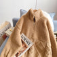 Pull en laine d'agneau cousu pull veste pull 4974