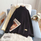 Pull col montant style étranger chemise en tricot 5091