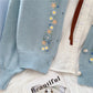 Gentle Fengsen Department Hand Embroidered Flower sweater coat  5053
