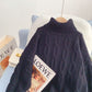 Pull col montant pull paresseux et étranger 5014