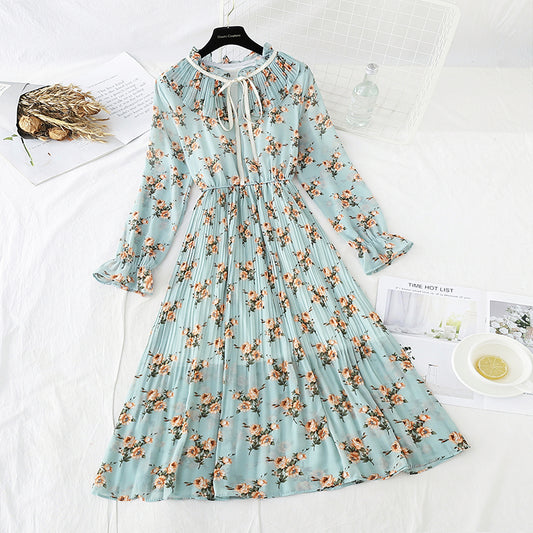 New Vintage broken flower Platycodon grandiflorum skirt Fairy Forest Series  4699