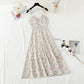 Petite robe à bretelles fleurie pour homme vent doux 4891