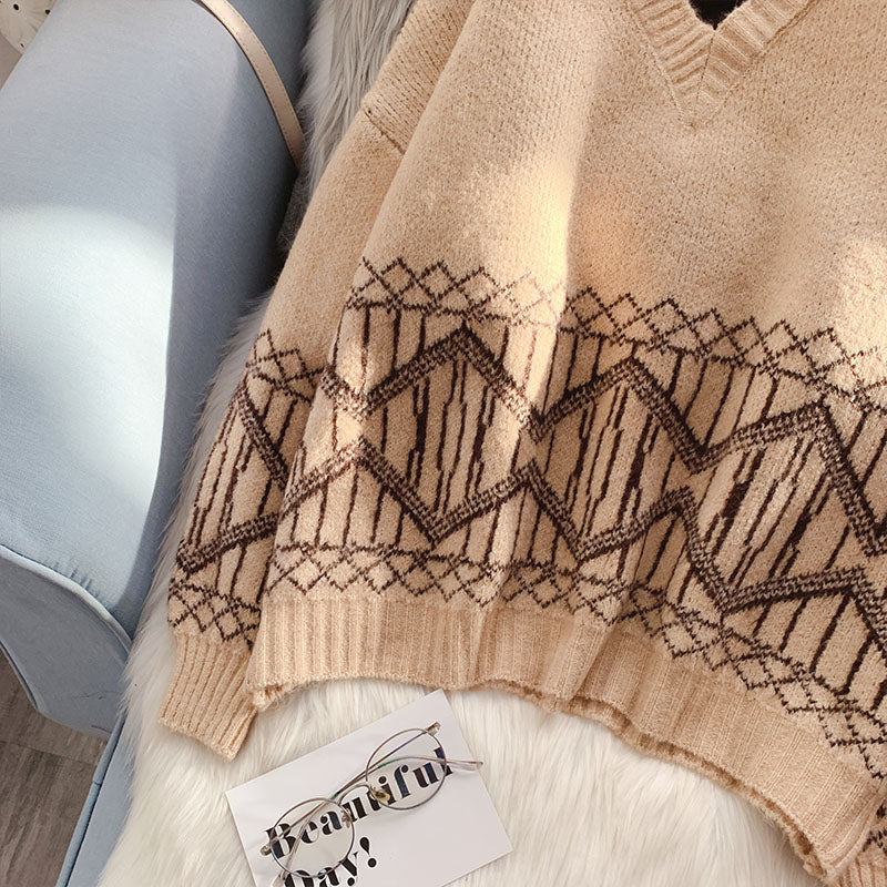 Faux deux pulls à col haut et hauts de style étranger 4937