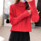 Pull japonais rétro à col haut pour femme à porter au style Hong Kong 4912