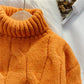 Pull col montant torsadé femme rétro japonais paresseux 4910