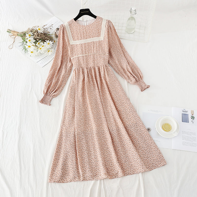 Nouvelle robe en mousseline de soie cousue creuse de haute qualité pour femme 4825