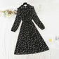 Chiffon floral skirt is thin and gentle. Wear it with a dress  4810