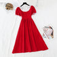 Nouvelle robe française fendue fine à la taille 4668
