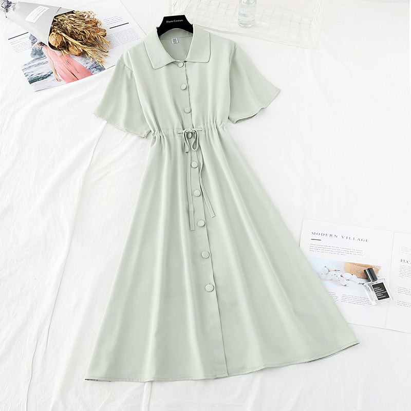 Robe légère filée par le vent et la neige, ajustée à la taille 4685