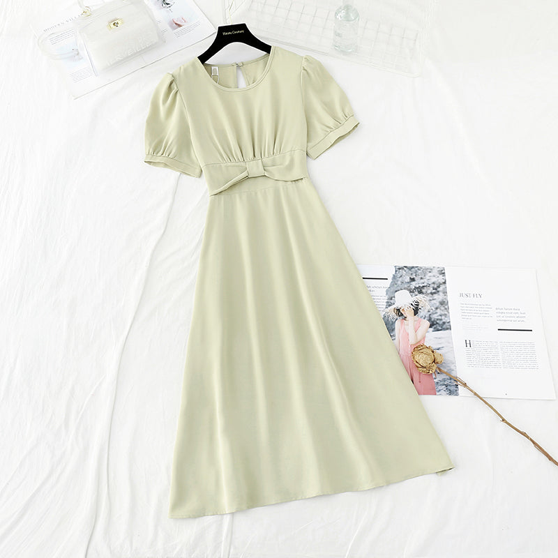 La nouvelle taille est fine, le sens du design de style déesse, la jupe française minoritaire 4693