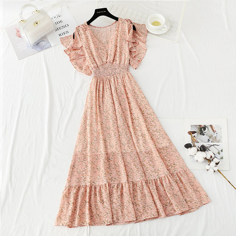 Robe trapèze à lacets slim pour femme, super douce 4886