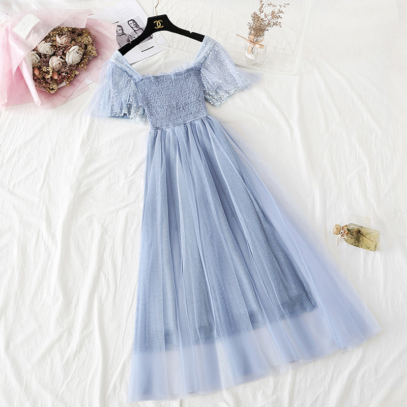 Robe de fée en gaze, jupe minoritaire Platycodon, petite jupe longue 4351