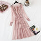 French retro skirt, super xiansen series, waist closing, slim temperament  4367