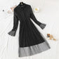 Robe en maille de dentelle Jupe super fée française longueur genou 4365
