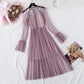 Robe en gaze de dentelle strass industrie lourde 4356