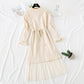Knee sweater knitted dress fashion suit  4443