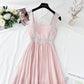 New French first love retro gentle suspender dress  4132