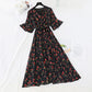 Robe en mousseline fleurie Jupe Platycodon française 4349