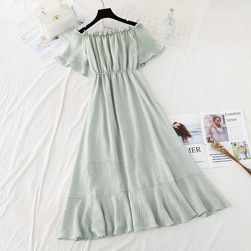 Robe en coton et lin à une épaule Robe en coton et lin à une épaule 4139