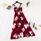 Robe en mousseline de soie à fleurs cassées pour femme, jupe premier amour française rétro super fée 4108