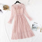 Baby collar stem orange first love skirt Sen Department long skirt  4375