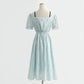Robe Kikyo First Love à col carré et design de niche 4292