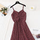 Robe à bretelles à fleurs cassées, super xiansen style français, taille fine 4111