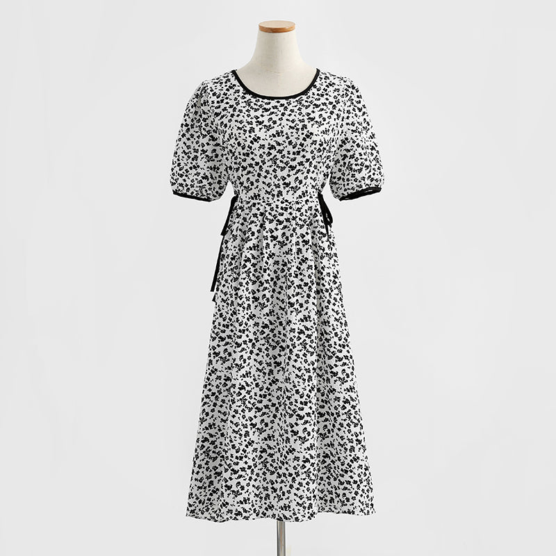 Nouvelle robe en mousseline à taille fine 4279
