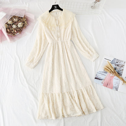 Robe en mousseline avec jupe super fée rétro française 4012