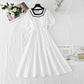 Robe rétro française en coton et lin 4267