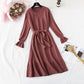 Petite robe en tricot parfumée jupe queue de poisson rétro française 4482