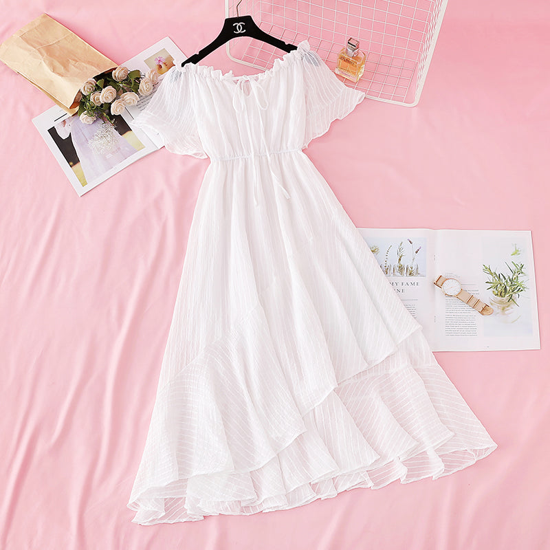 Robe en coton et lin à une épaule Robe en coton et lin à une épaule 4139
