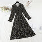 Robe fleurie coupe vent douce jupe slim tempérament slim 4088