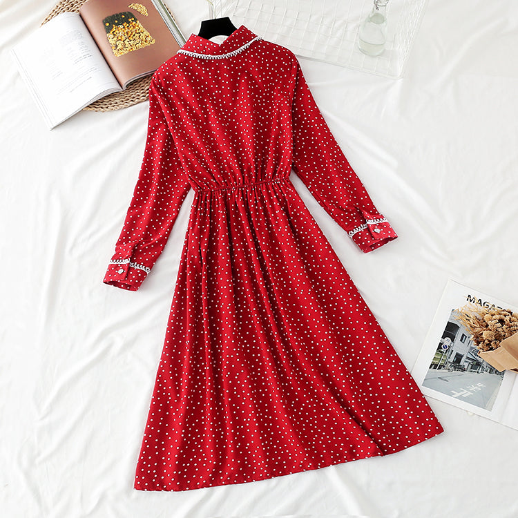 Robe de filature de neige de collège à nœud fin réduisant l'âge doux 3890