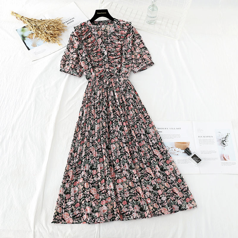 Jupe en mousseline de soie française taille fine série Fairy Super Fairy 4504