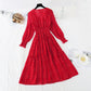 La nouvelle taille est fine et la robe vintage en mousseline 3860