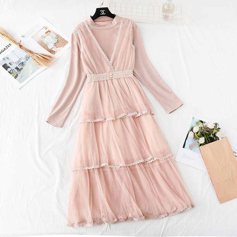 Robe japonaise coupe-vent douce avec maille 3989