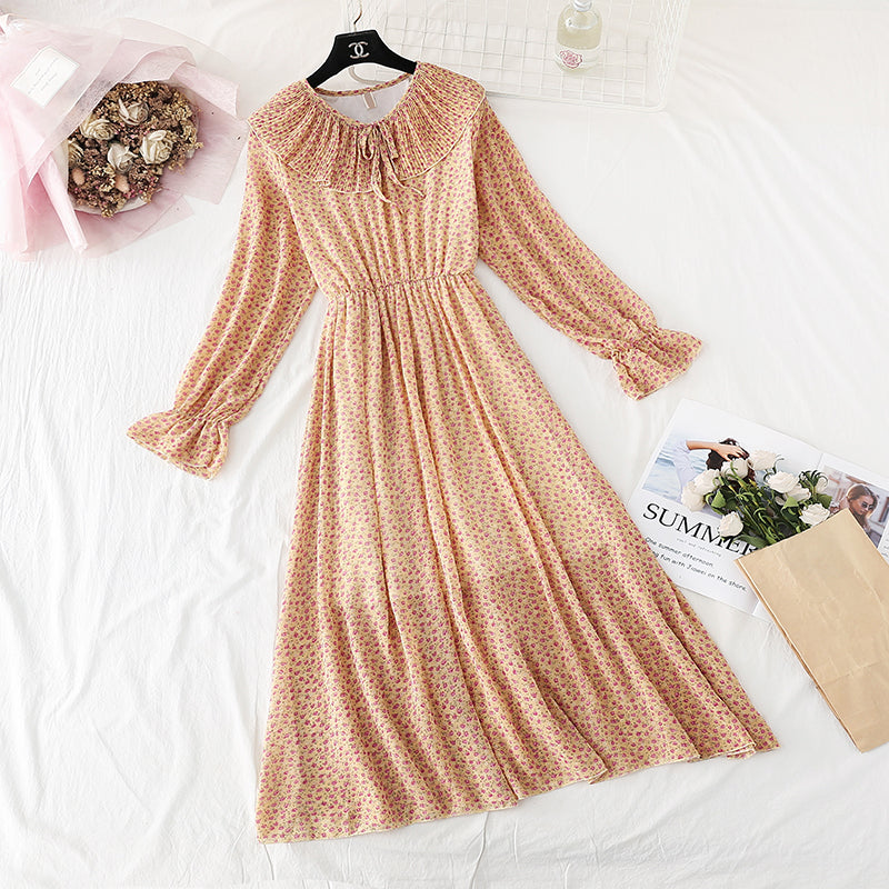 Robe rétro française jupe douce Platycodon 3818