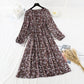 Die Taille ist schlank, retro, sanft, Wind und Schnee drehender langer Rock 3847