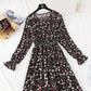 Robe fleurie rétro française taille super fée 4030